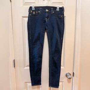 True Religion Women’s Jeans
Dark skinny jeans 
Size 27